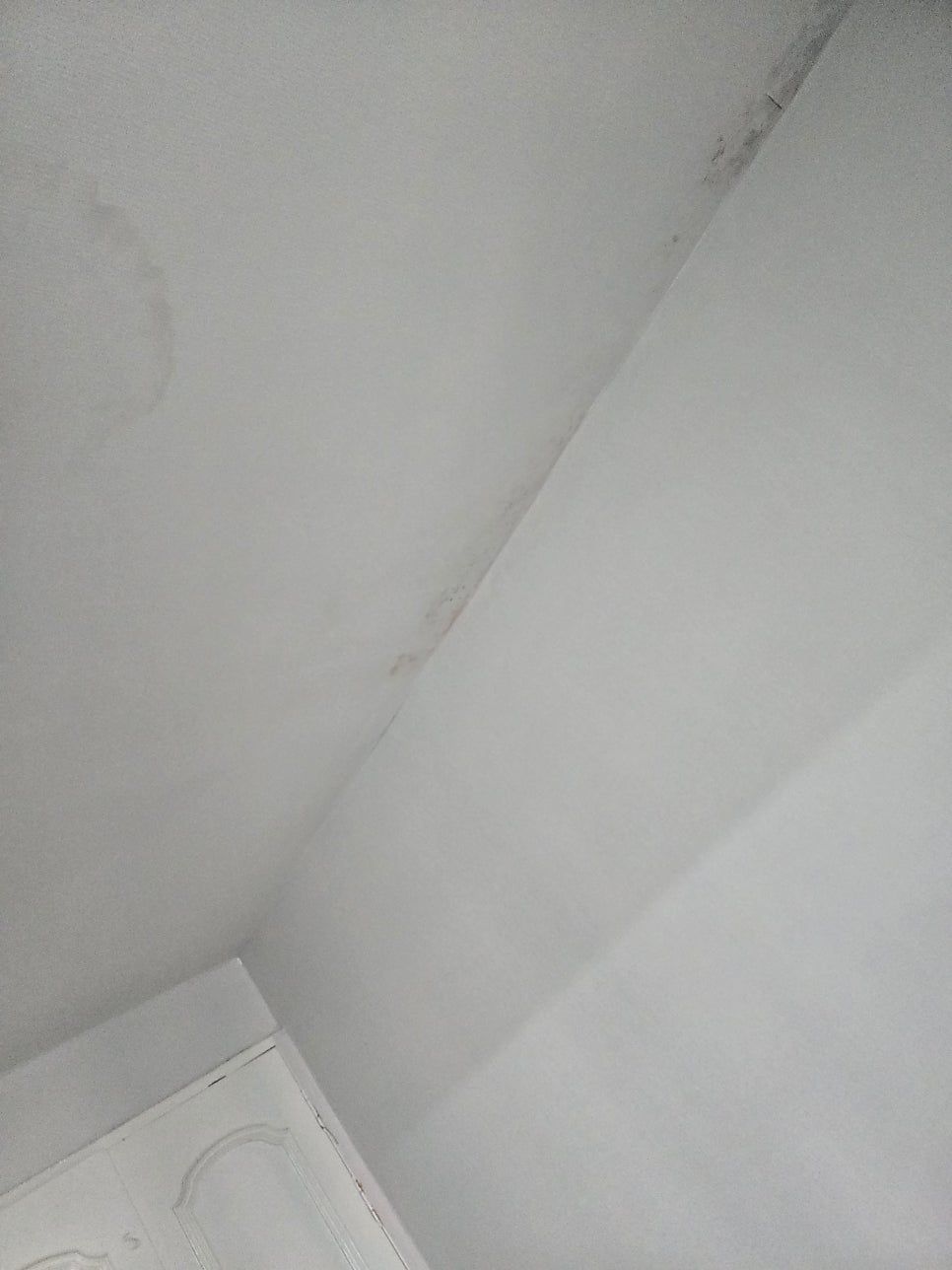 비어있는 흰색 벽면과 천장