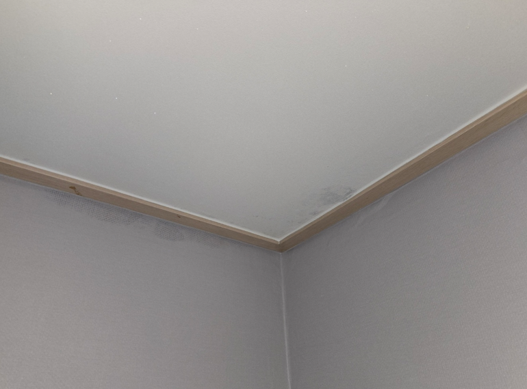 나무 테두리가 있는 벽면