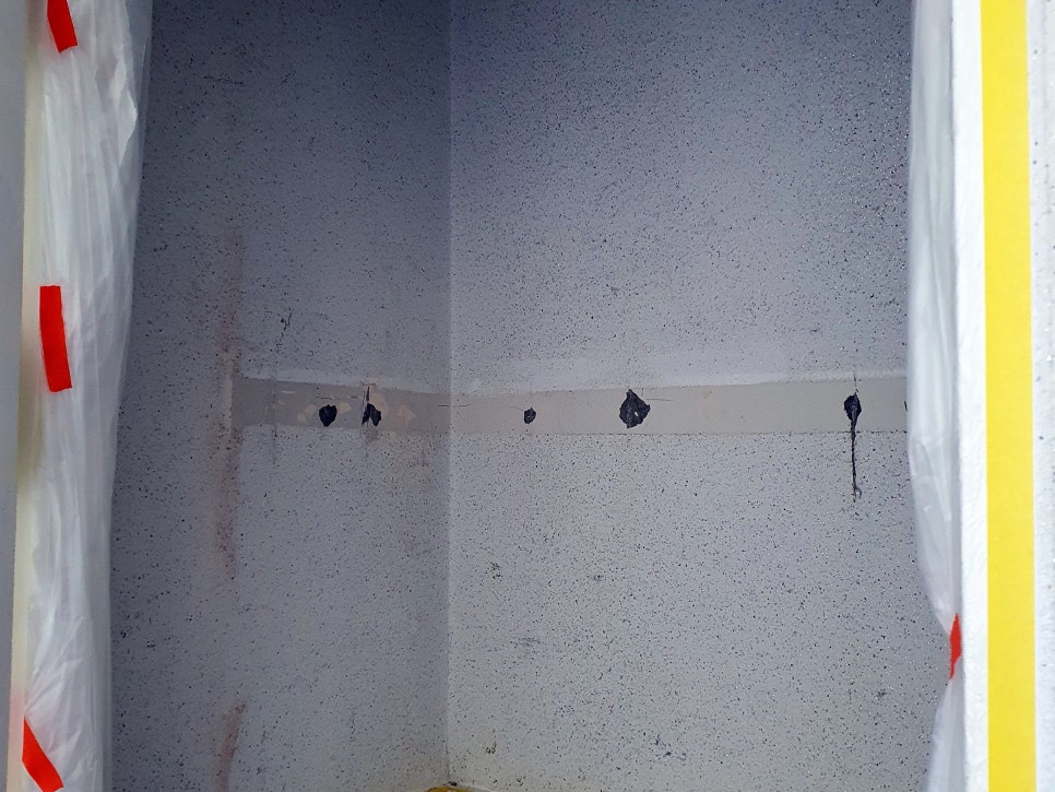 배수구 주변 점검 상황