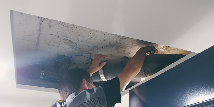 누수 원인이 된 배관 부위 확인