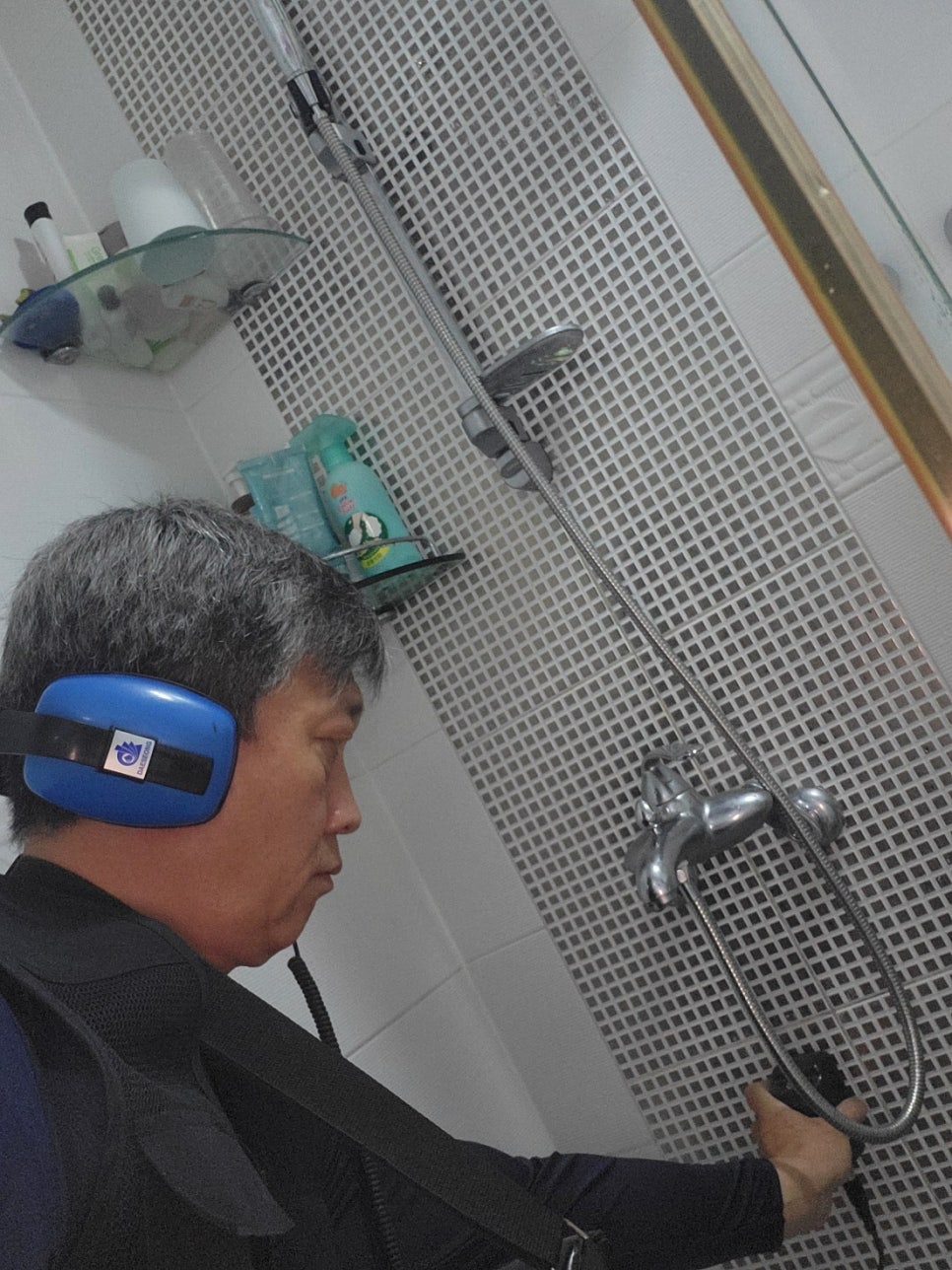 세면대 주변 화장실 모습