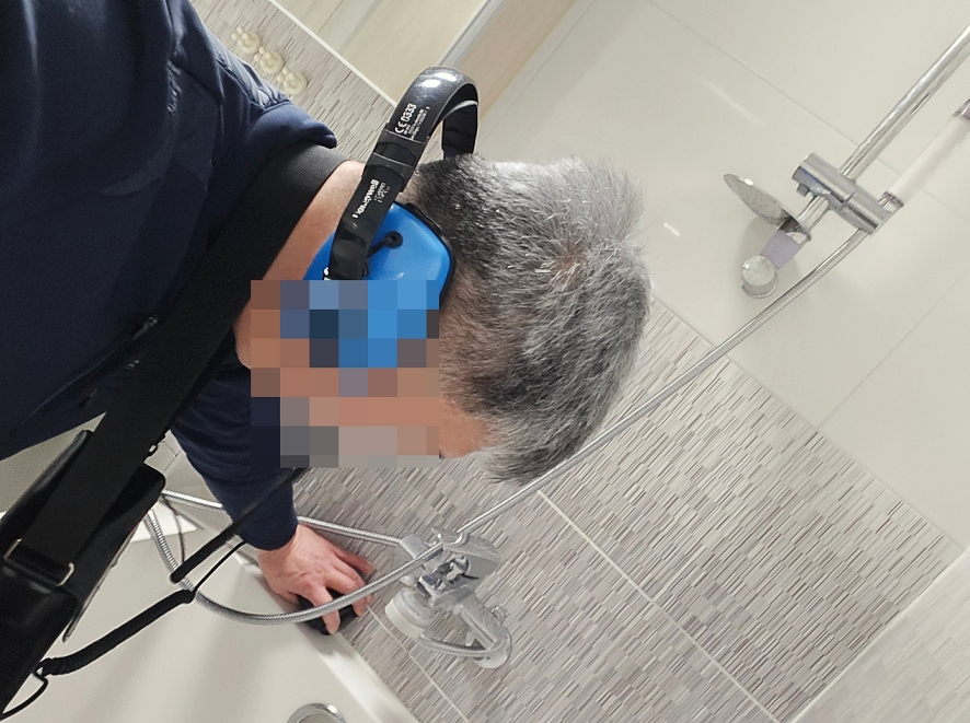 수전 및 타일 마감 확인