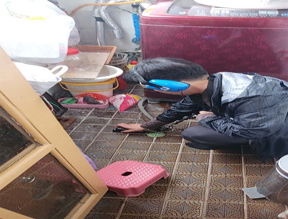 누수 점검 참고 사진
